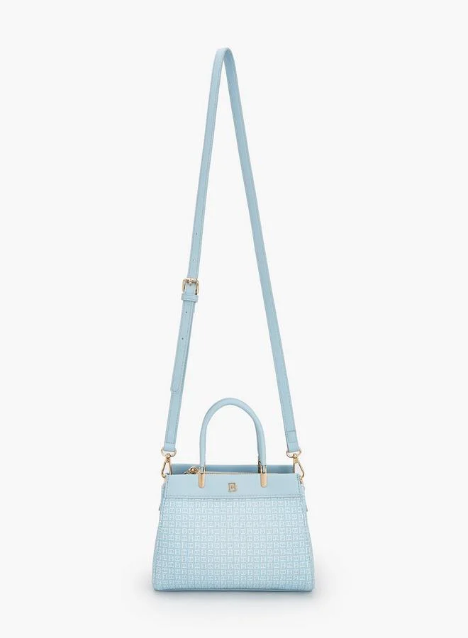 Flora Bella By Shoexpress Monogram Handbag With Detachable Shoulder Strap